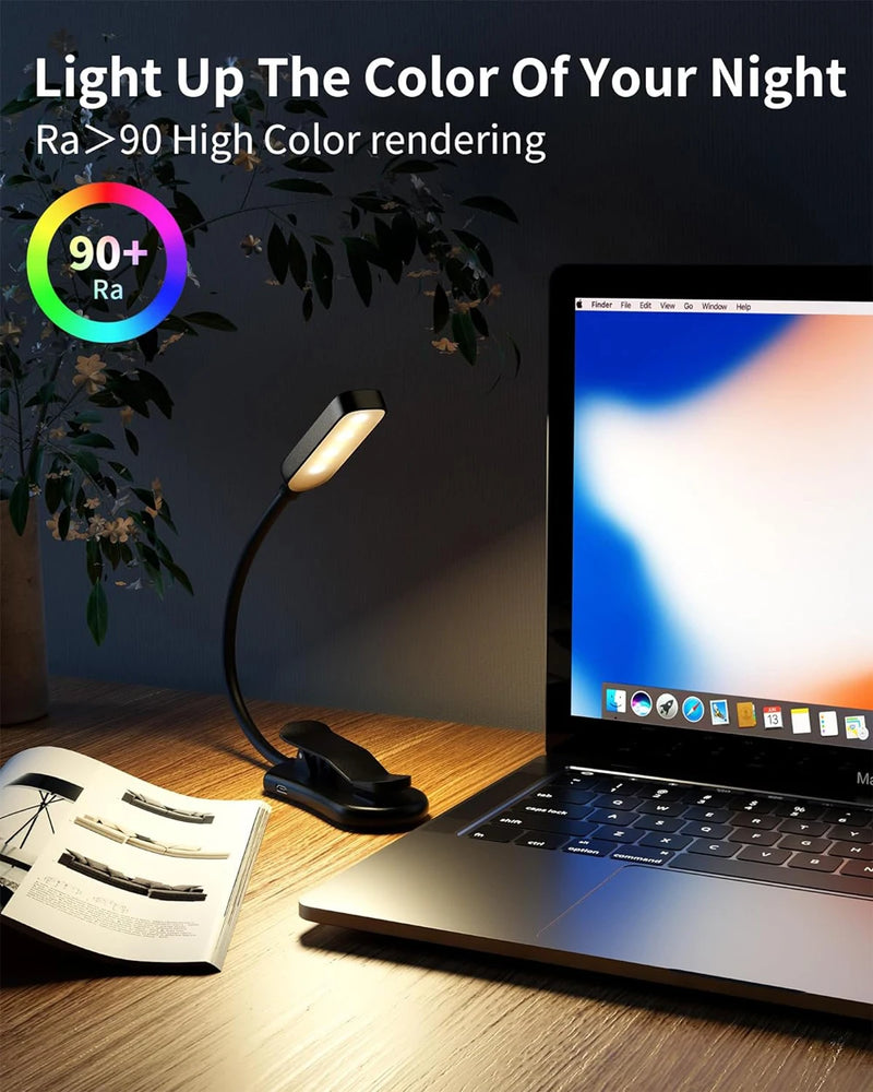 Rechargeable LED Book Light with Adjustable Brightness