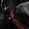 Flame Totem Fabric Steering Wheel Cover (Fits 14.5-15 Inch)