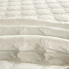 Quilted Solid Color Bed Skirt with Pleated Ruffle