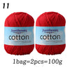 Premium 100% Cotton Yarn – Medium-Fine Weight for All-Season Knitting