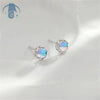 Minimalist Moonstone Stud Earrings