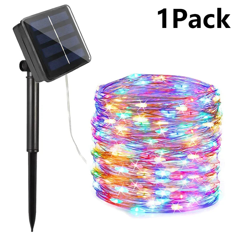 Solar-Powered LED String Lights