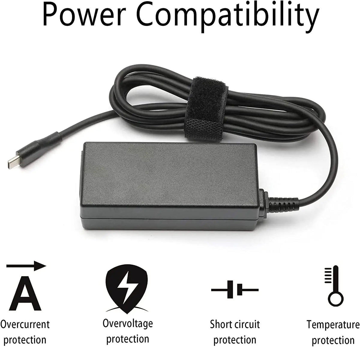 65W USB-C Laptop Charger for Lenovo ThinkPad T480, T580, X280 & More