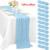 Green Bohemian Cheesecloth Table Runner