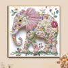 Enchanting Elephant and Flower Diamond Painting Kit