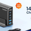 60W USB-C Car Charger with Built-In Spring Cable