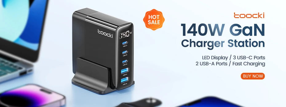 60W USB-C Car Charger with Built-In Spring Cable