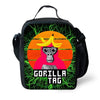 Cartoon Gorilla Kids School Backpack Set with Lunch Bag and Pencil Case