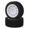A black and white high-speed 1/16 4WD RC car receiver parts kit featuring a tire and wheel assembly.