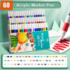 Acrylic Paint Markers Set with Fine Tip – Waterproof & Permanent for Art and DIY
