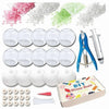 DIY-Kit zum Herstellen von Stressballen mit bunten Knete und Werkzeugen