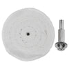 Cotton Polishing Wheel with 6mm Shank for Drill Buffing