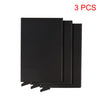 Three black slim metal RFID blocking card holders with a pop-up design