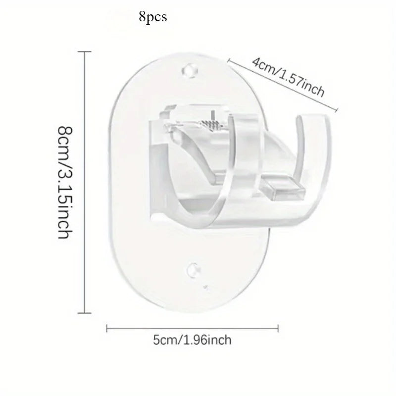 Self-Adhesive Curtain Rod Holders (Set of 2)