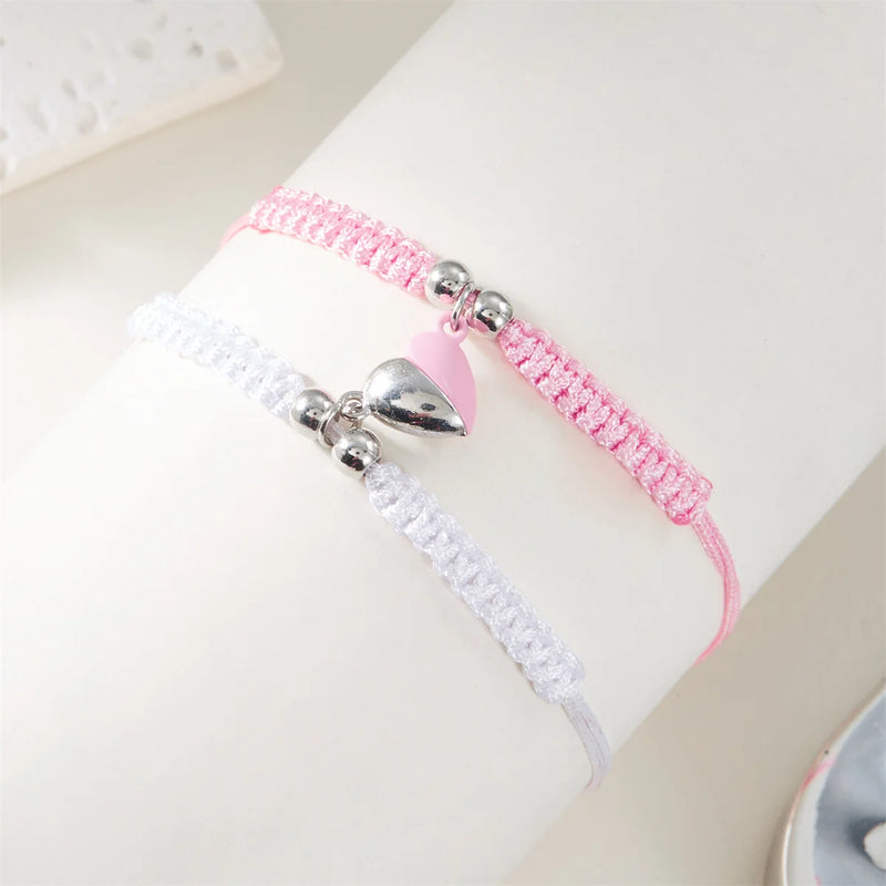 Magnetic Heart Couple Bracelets