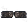 Pair of aftermarket front bumper fog lights for Dodge Ram trucks.