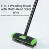 Extendable 3-in-1 Garden Weeding Brush