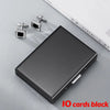 Skull Print Stainless Steel Credit Card Holder Wallet