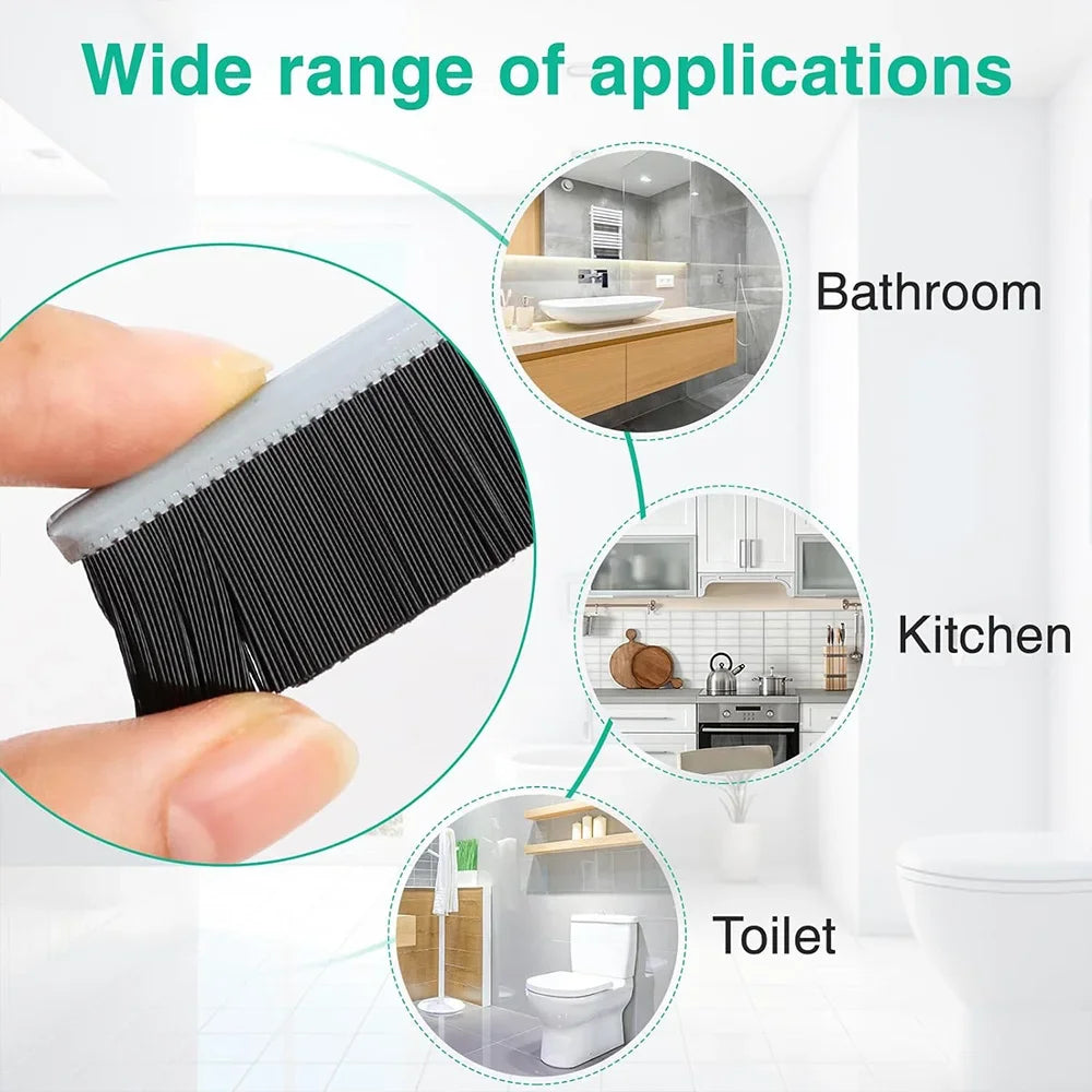 Hard-Bristled Crevice Cleaning Brush for Gaps and Corners
