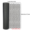 Roll of black plastic wire mesh with 12mm holes, measuring 300cm long and 40cm wide.