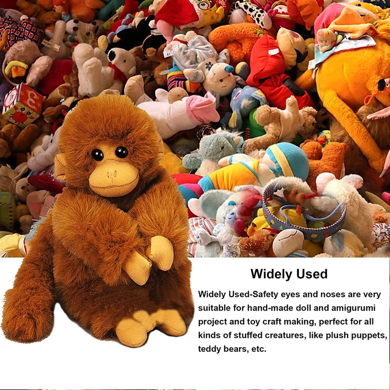 Plastic Safety Eyes for Amigurumi, Dolls & Plush Toys (Multiple Sizes)