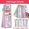 Sight Words Flash Cards for Kids – 1000 Double-Sided Learning Cards