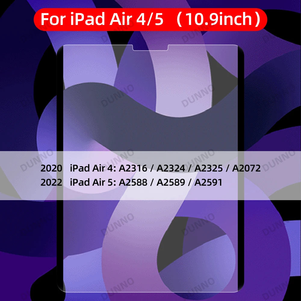Magnetic paper-feel screen protector for iPad Air 4/5 models