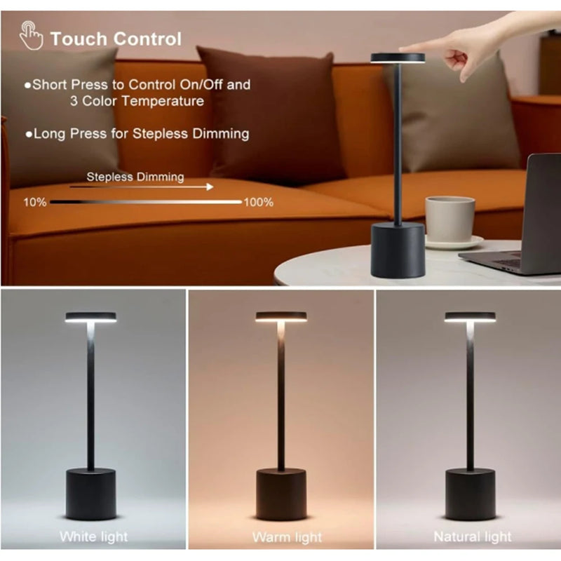 Portable Rechargeable Touch Table Lamp