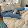 4-Piece Cotton Bedding Set with Duvet Cover, Flat Sheet, and Pillowcases