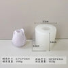 White silicone mold shaped like a rose peony for crafting candles, soap, and baking
