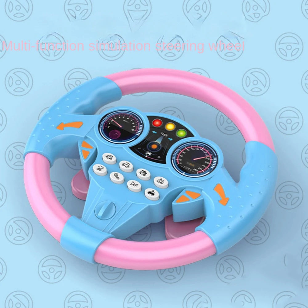 Interactive Toy Steering Wheel with Sound for Kids