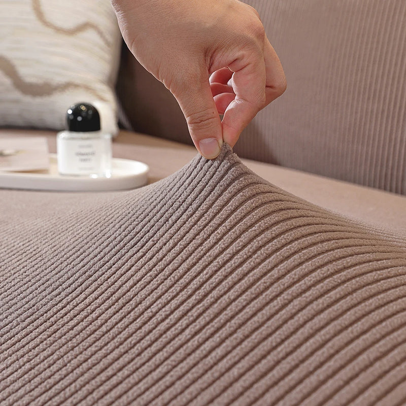 Stretch-Sofa-Bezug mit elastischem Saum