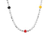 Rainbow Bead Clavicle Chain Necklace