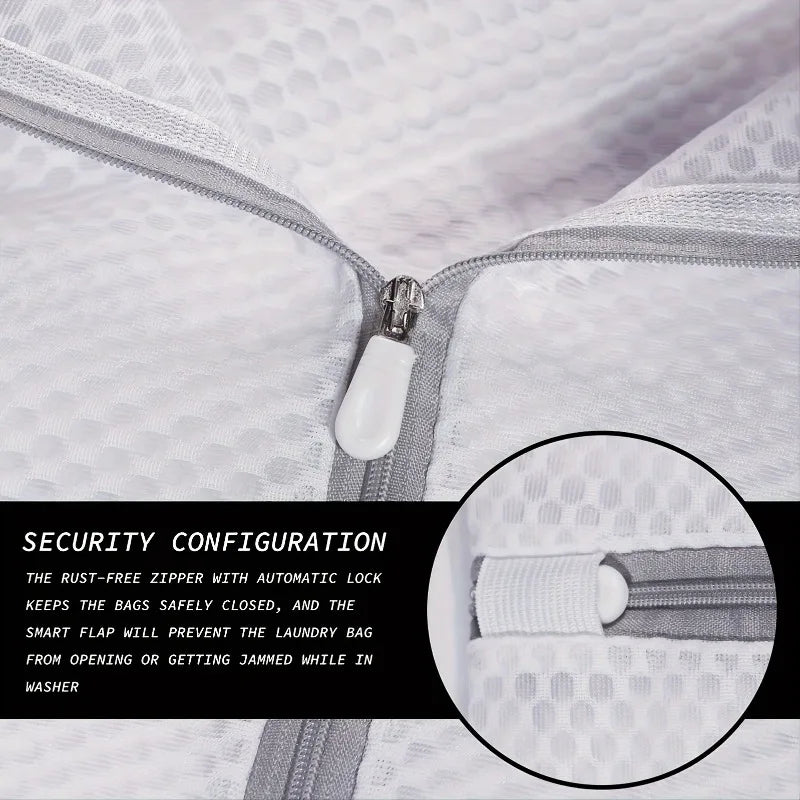 Honeycomb Mesh Laundry Bags (6-Pack) for Gentle Machine Washing