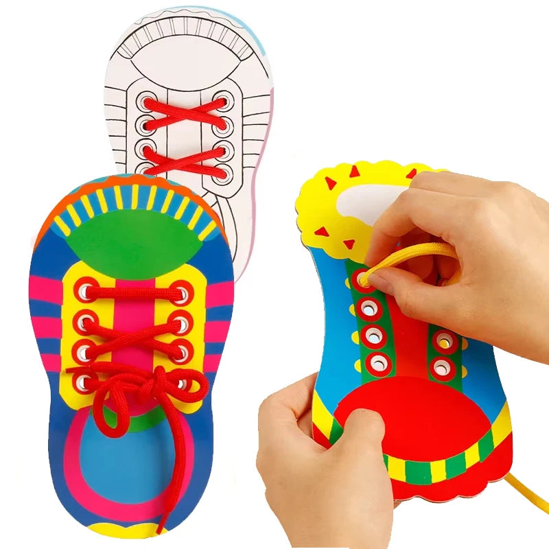 Shoelace Tying Practice Board for Kids – Learn to Tie Laces