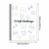 75 Day Hard Challenge Planner Notebook – A5 Hardcover Goal Tracker