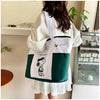 Snoopy Canvas Tote Bag with Crossbody Strap
