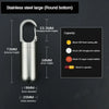 Stainless steel large pill capsule with a round bottom and hanging buckle for storage