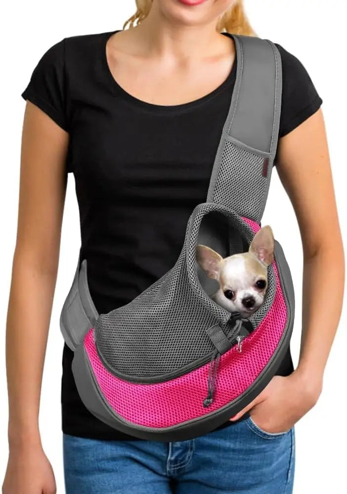 Hands-Free Pet Sling Carrier for Small Dogs & Cats