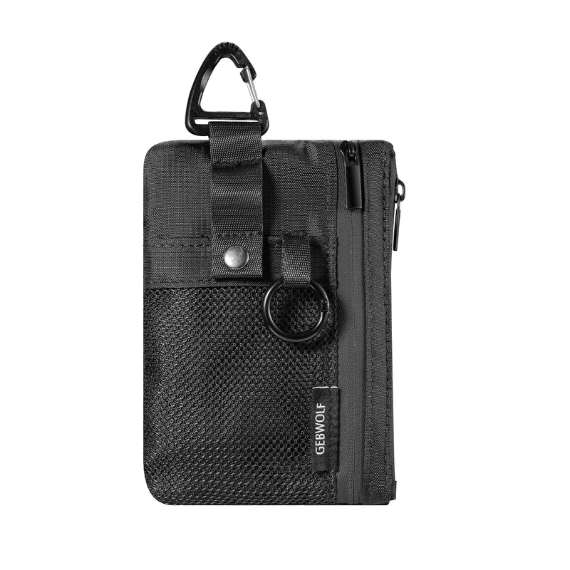Cartera Minimalista de Nylon con Protección RFID y Ventana para Identificación