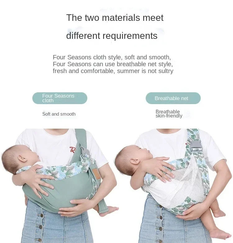 Breathable Mesh Baby Wrap Carrier and Nursing Cover