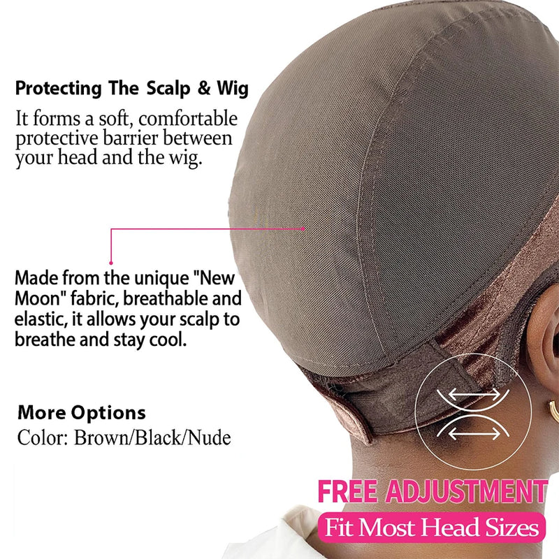 Verstellbare Lace-Wig-Cap mit Samtgriff