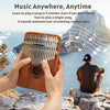 Mahogany Kalimba Thumb Piano with Tuning Kit
