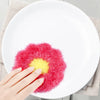 Floral Kitchen Scrubber Sponge – Non-Scratch Scouring Pad for Dishes, Pots & Pans