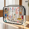 Large Capacity Travel Cosmetic Bag with Multifunctional Storage