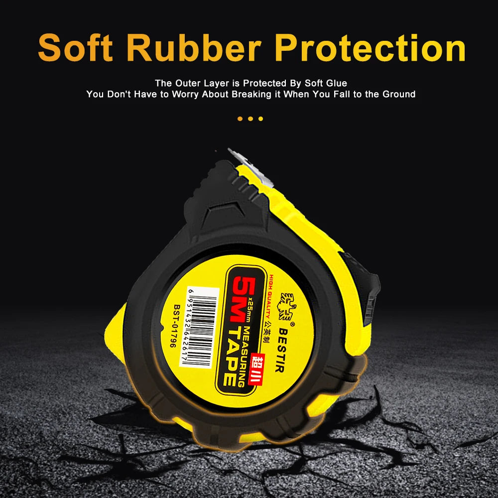 Dual-Scale Retractable Measuring Tape – Metric & Imperial, 3m/5m/7.5m