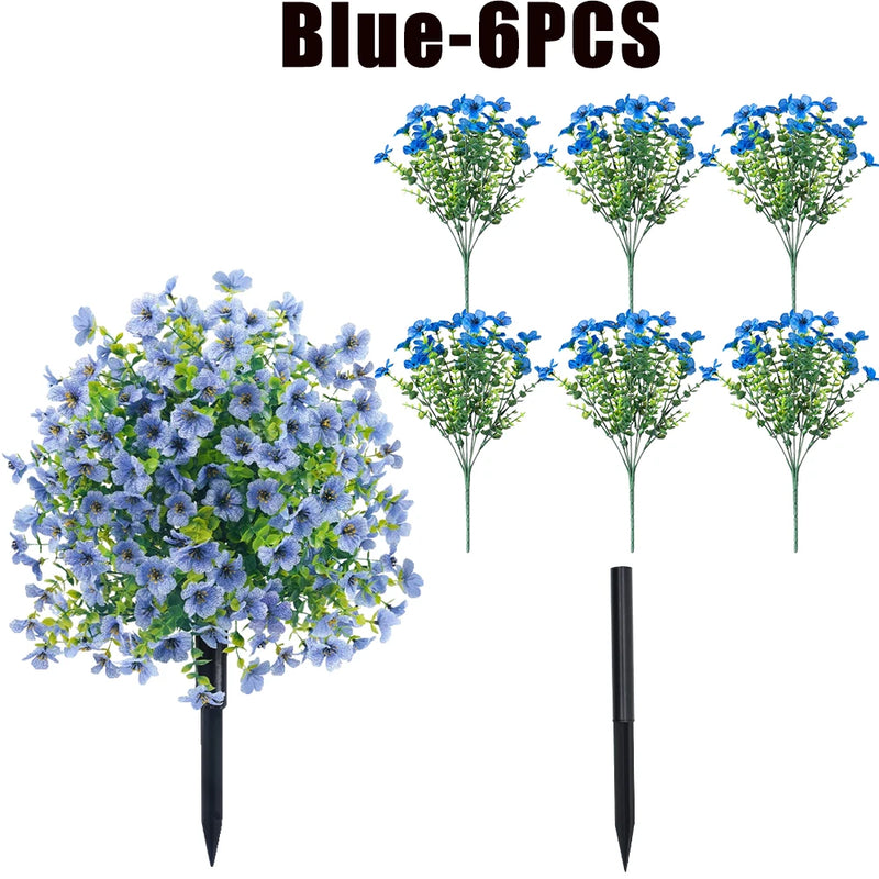 UV-Resistant Faux Orchid Branches for Indoor & Outdoor Decor