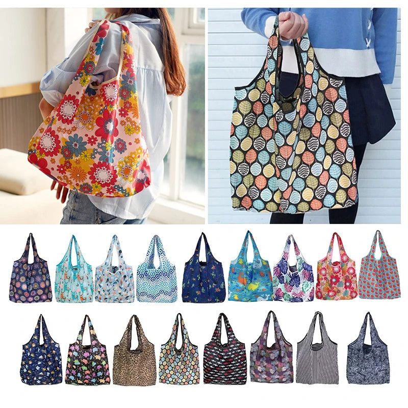 Large Foldable Reusable Shopping Tote Bag