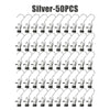 Silver clothespins with hooks sold in a pack of 50 pieces
