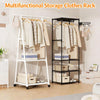 Space-Saving Multi-Use Coat Rack with Storage Shelf